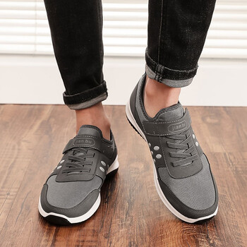 福美华(fumeihua)老人运动鞋男春季透气中老青年健步鞋情侣款舒适软底