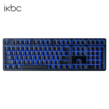 ikbc R300游戏键盘机械键盘自营樱桃键盘背光电竞cherry轴樱桃机械键盘87键61pbt可选 R300蓝光有线108键茶轴