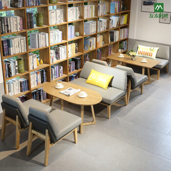 组合奶茶店咖啡厅沙发汉堡店餐饮休闲卡座沙发60圆茶几60高官方标配
