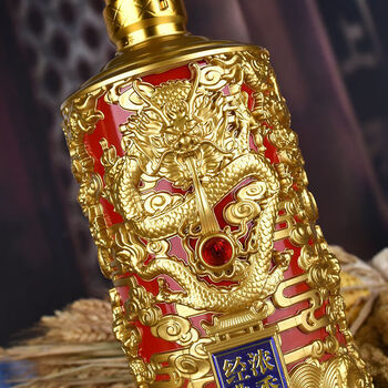 白酒龙凤呈祥礼盒装纯粮白酒酒水双瓶 750ml(龙瓶) 活动后【图片 价格
