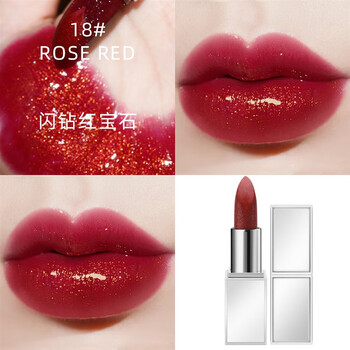 架厘园艺tf口红限量银管爆闪07珠光宝气色18闪钻红宝石官方银管18闪钻