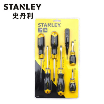 史丹利（STANLEY）6件铬钒钢胶柄螺丝批带测电笔套装 STHT92002-8-HC