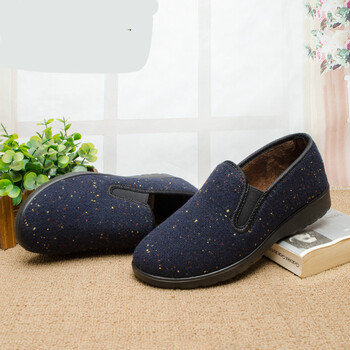 80岁老人穿的老北京布鞋女二棉鞋老奶奶老太太女秋冬鞋中老年保暖平跟