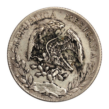 真典 老银币收藏 墨西哥鹰洋银币老鹰银元 1896年裸币
