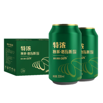 食芳溢秋林格瓦斯新品特浓格瓦斯330ml*6罐易拉罐装 330ml*6罐