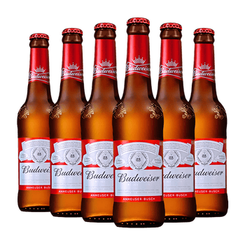 百威啤酒(budweiser) 国产百威啤酒小红瓶拉格黄啤酒 精酿啤酒 瓶装