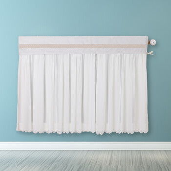 禾佳成暖气片遮挡罩暖气罩家用简约现代遮挡新式暖气片罩布艺防尘套防