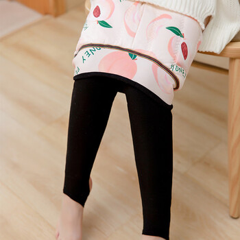 女童打底裤北方特厚蚕丝棉儿童保暖裤冬款棉裤加绒加厚外穿踩脚裤