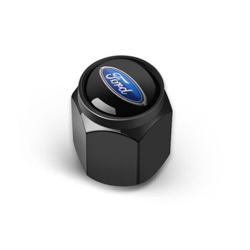车隐士 汽车轮胎气门嘴帽防盗个性轮胎气嘴帽气嘴盖气门芯帽通用型 福特 5个防盗装()-黑色