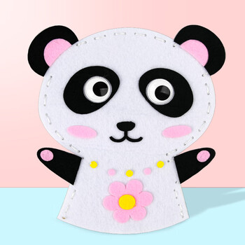 六一儿童节礼物diy不织布手偶幼儿园子活动手工制作材料包玩具 动物