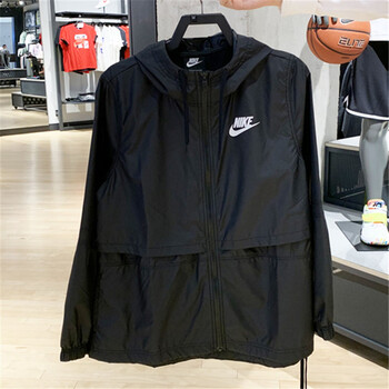 耐克nikenike耐克女子外套夏季梭织速干轻薄连帽防晒衣运动防风夹克