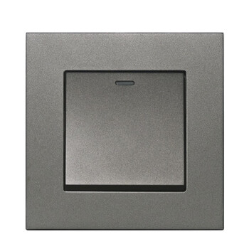 一开单控开关面板白色单开86型暗装家用墙壁一位开关单控开关面板