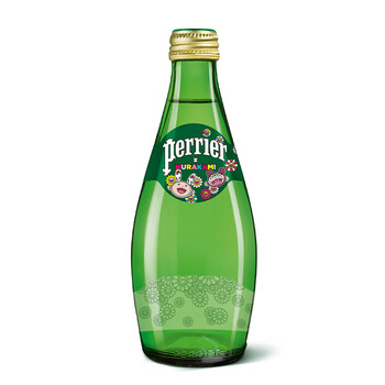 Perrier矿泉水 法国原装进口巴黎水 Perrier 气泡水村上隆灵感限量原味天然矿泉水330ml 24瓶 整箱 新老包装随机 行情报价价格评测 京东