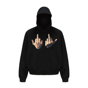 中指卫衣【黑色】 纯棉高质量 2xl 收藏店铺 优先发货