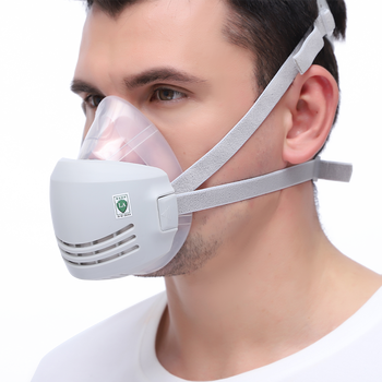 硅胶kn95活性炭防尘面具面罩 思创ag硅胶口罩1套 100片kn90等级滤棉