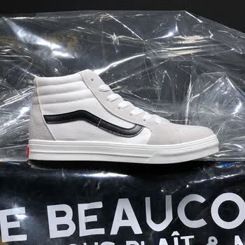 spring court 法国ins高帮帆布鞋男生韩版潮流百搭港风ulzzang原宿