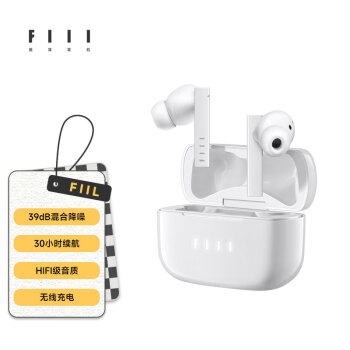 FIIL CC Pro主动降噪真无线蓝牙耳机苹果华为小米手机通用 陶瓷白