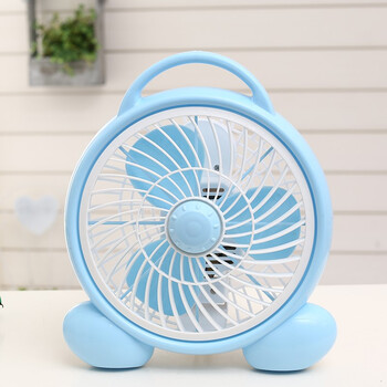 猫小风扇宿舍学生迷你床上电风扇台式床头可爱儿童风扇筱岙手提梦幻蓝