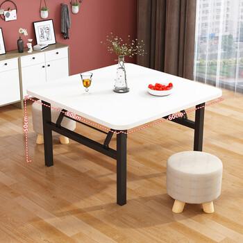 简易折叠餐桌吃饭桌矮桌家用餐桌地桌摆摊桌简易四方桌出租屋正方形小