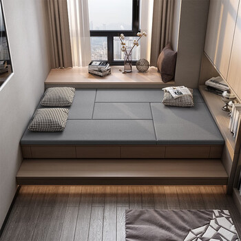 可狄新款 榻榻米床垫定做 踏踏米地炕垫日式冬夏两用藤席椰棕乳胶双面