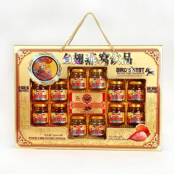 鱼翅燕窝礼盒装即食鲍鱼燕窝成人中老年营养饮品 鱼翅燕窝12瓶装