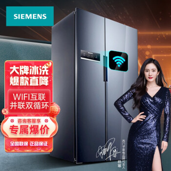 西门子（SIEMENS） 608升双开门大容量家用冰箱对开门智能变频风冷无霜WiFi互联两门电冰箱 KA92NV95TI（1）