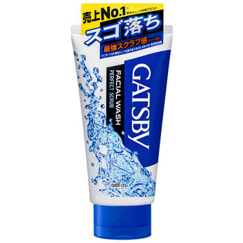 日本gatsby洗面奶gatsby杰士派男士专用控油去角质去黑头保湿磨砂洗面