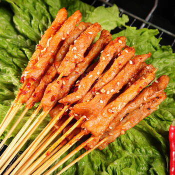 猪里脊小串网红夺命小肉串特色冷冻新鲜油炸烧烤小吃