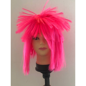 葬爱家族假发非主流杀马特假发男爆炸头女头发头套 玫红色