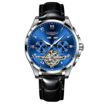 浪琴慕沙浪琴认证瑞士名牌手表男士全自动机械表男陀飞轮名表夜光防水