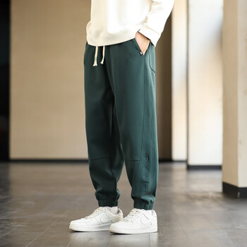 nasalike裤子男秋季新款休闲裤加肥加大码潮胖子束脚宽松男裤潮流运动