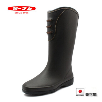 日本北海道纯手工制jis认证 5女士高筒橡胶雨鞋水鞋防滑雪地雨靴棕色日本码22 5cm 中国码35 图片价格品牌报价 京东