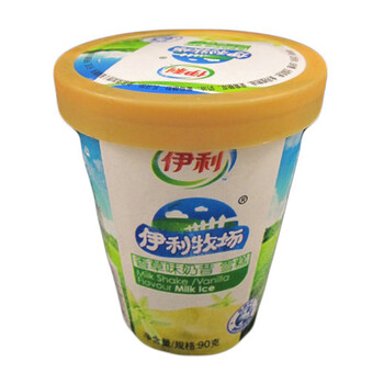 伊利牧场香草奶昔杯90g/杯 冰淇淋