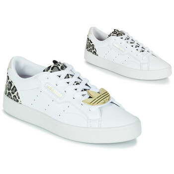 Adidas/阿迪达斯三叶草SLEE女鞋时尚板鞋休闲球鞋白色春秋款FY5064 白色40【图片价格品牌报价】-京东