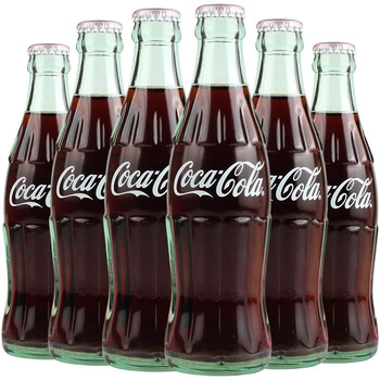 可口可乐 日本原装进口coca-cola限量收藏版可乐复古玻璃瓶汽水网红
