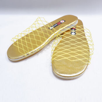 簇拥女士凉拖鞋居家洗澡拖鞋女款夏季复古休闲软底防滑渔网拖鞋室内