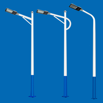 涵时尚 led路灯新农村市电高杆户外小区路灯接电款单双a字臂工程6米路