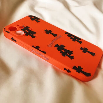 姒桀 橙色克罗心iphone12pro max苹果11手机壳x/xs潮牌7/8plus女xr男