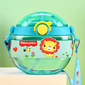fisher-price 儿童tritan甜甜圈水壶 420ml蓝色,粉色