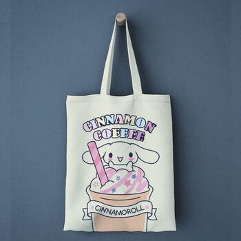 帆布袋手提袋袋子韩版学生大容量风原宿风日系可爱风冰激凌狗