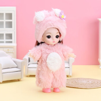 绿婴2023新款18厘米芭洋娃娃仿真比套装女孩玩具生日礼物卡通兰兰公主