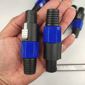 景萦忻四芯音响接头插头音响线卡农接头功放音箱欧姆头音箱配件接口