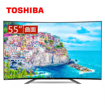 东芝（TOSHIBA）55U8600C 55英寸 4K超高清安卓智能语音WiFi 曲面超薄液晶电视（黑色）