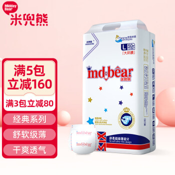 如何选购性价比高的米兜熊婴童纸尿裤,附历史价格走势图