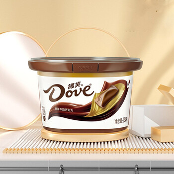 德芙(dove)丝滑牛奶巧克力休闲零食糖果礼品办公室食品(新旧包装随机