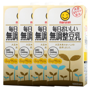 丸三爱日本豆乳原装进口丸三原味豆乳1l日式原味豆奶饮品无调整豆乳 4
