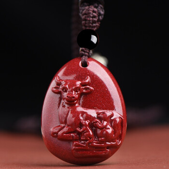 牛保岁本命年属牛吊坠灵鼠赐瑞生肖牛吉祥物福鼠送吉六合贵人老鼠饰品
