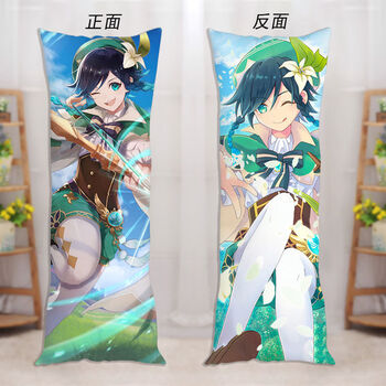 原神周边温迪等身抱枕动漫游戏周边宅男礼物靠枕定做卡通双面枕套温迪