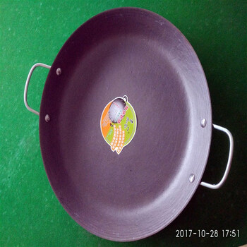 炊大皇烙锅的锅煎锅凹平底铁锅生铁铸铁加厚不粘烙饼锅家商用电磁