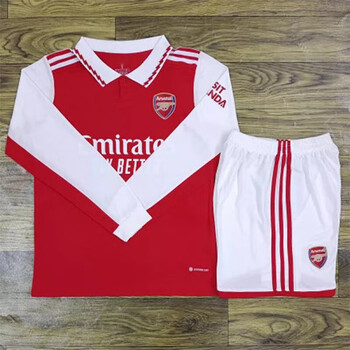 vkwk2223阿森纳长袖主客场足球服套装儿童成人训练服球衣14号奥巴梅扬